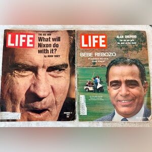 (2) LIFE Magazines (1972) NIXON the Big Win